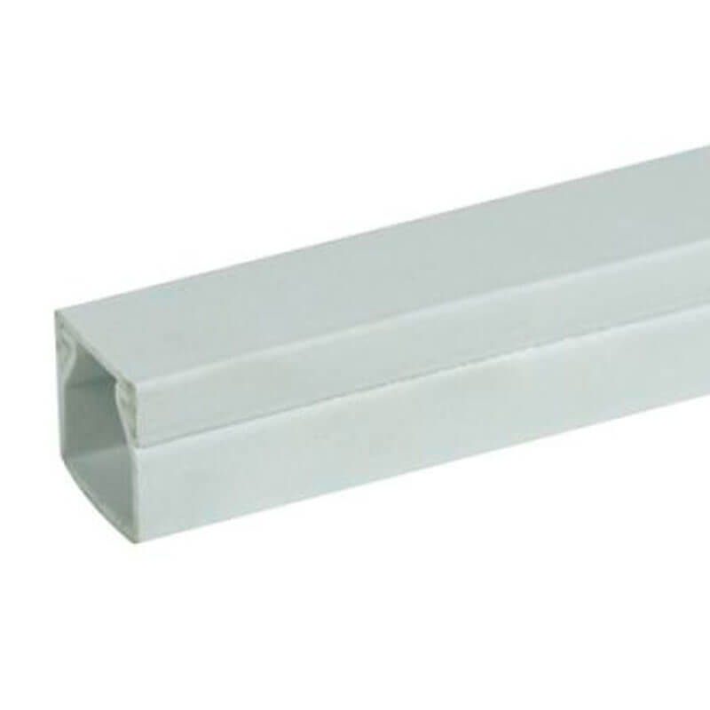 REHAU kanal 40/60 perlegrå m. skillespor - 2 meter