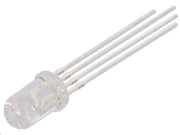 5mm LED - Trefarve RGB, fælles anode (60°)