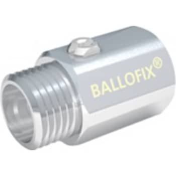 1/2" Kuglehane krom muffe/nippel