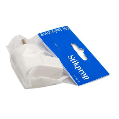 Vinkelstikprop rund m/j hvid 230V 16A GN-pak