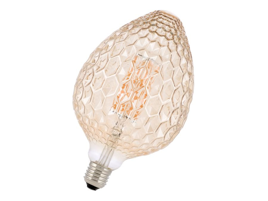 G125 LED filament "Kogle" pære - 240V / 4W, E27 Gold/Klar