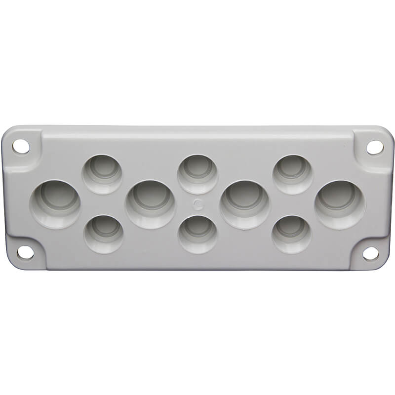 Gevindflange - 6xPG16 + 4xPG21