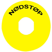 Nødstop Skilt
