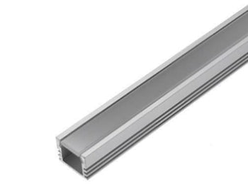 Alu. LED strip profil - Standard U, Diffus, 11,2mm (2m)