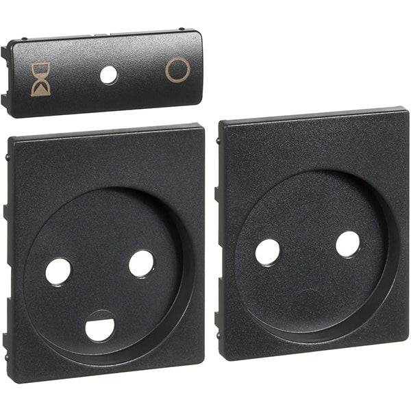 Fuga afdækning for timer stikkontakt 1½m koksgrå