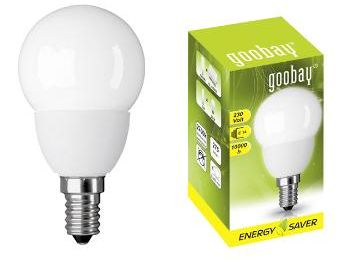 Goobay energisparepære - E14 krone 5W / 230V, Varm Hvid
