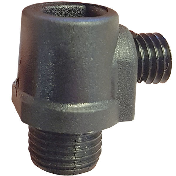 Pinolaflastning m. udvendigt gevind - sort