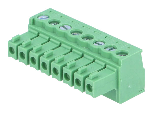 Indstik skrueterminal - 8P hun 3,5mm 0,5-1,5mm², Grøn