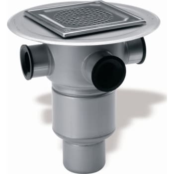 ACO 75 mm afløbsskål til smøremembran, med studs, lodret