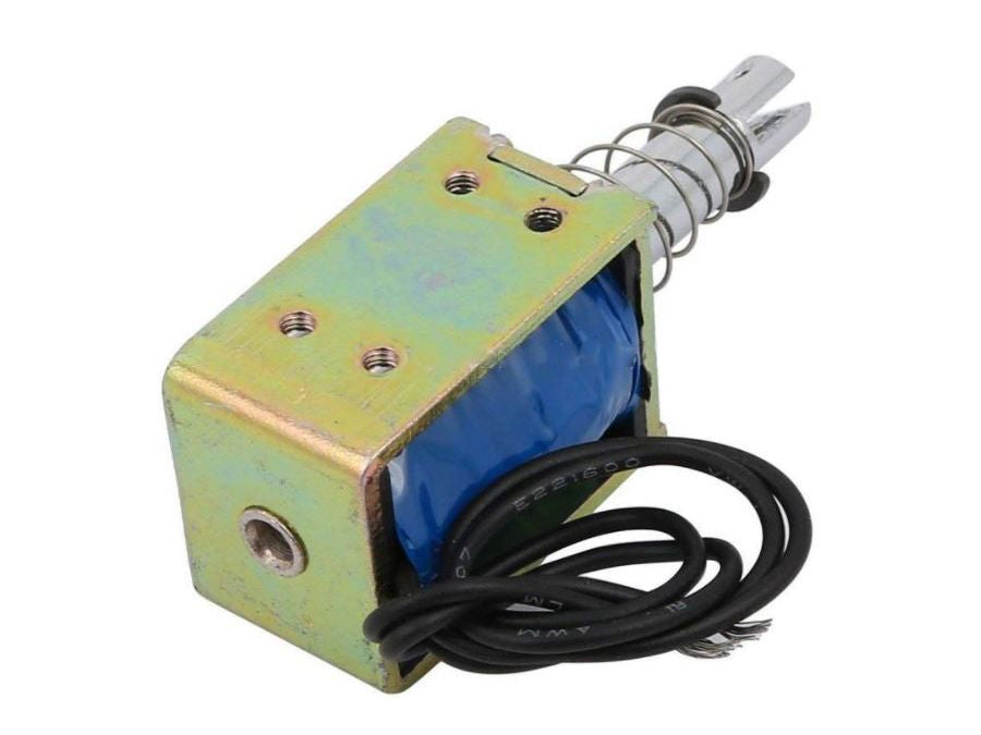 Lineær push-pull elektromagnet - 24VDC 0,45A 15N-280g, 10mm