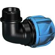 +GF+ iJOINT 40 mm x 1.1/4" vinkel 90° med nippel, PP, PN16