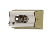 Lampeholder/fatning - S14d, metalisk Guld