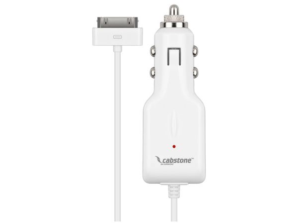 12/24V billader til iPad/iPhone/iPod 2,1A Hvid (1,2m)