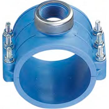 +GF+ 75 mm x 1" PP-anboringsbøjle, PN16