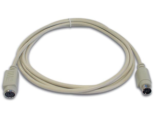 PS/2 kabel - 6P mini-DIN han til 6P mini-DIN hun (2m)