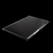 Udtrækshylde til 19" Rackskab - D:800mm, Sort