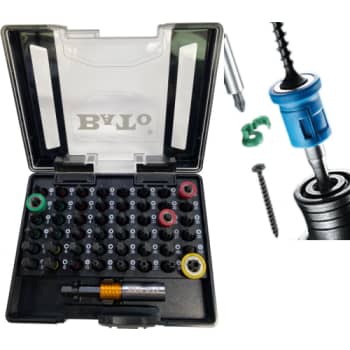 BaTo bitssæt Torsion, 1/4" x 25 mm, 49 dele