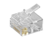 RJ45 modularstik - 8P8C til telefon fladkabel - Kort version