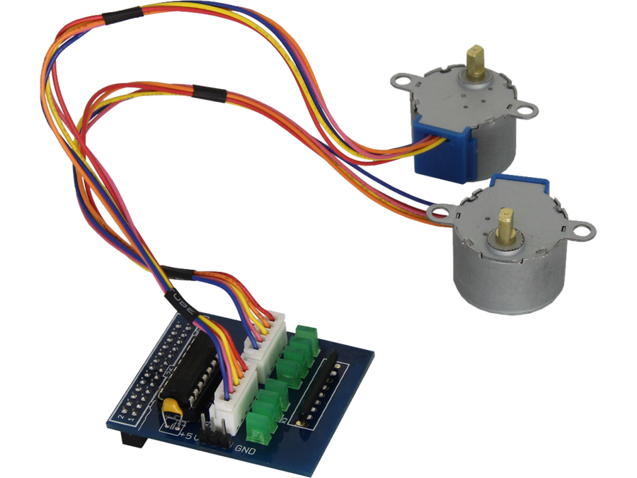Controller board inkl. 2 stepper motorer til Raspberry Pi