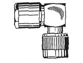 Adapter - FME han til TNC han, 90°