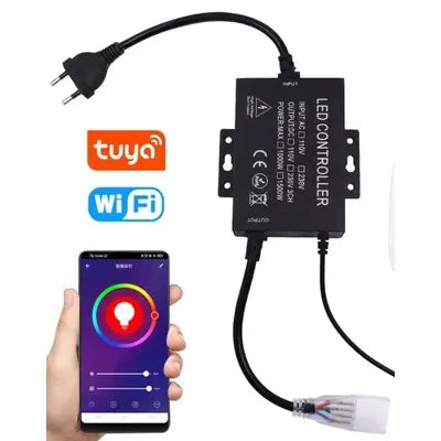 230V RGB WiFi Smart Home controller - inkl. endeprop, memory funktion, rækkevidde op til 100 m