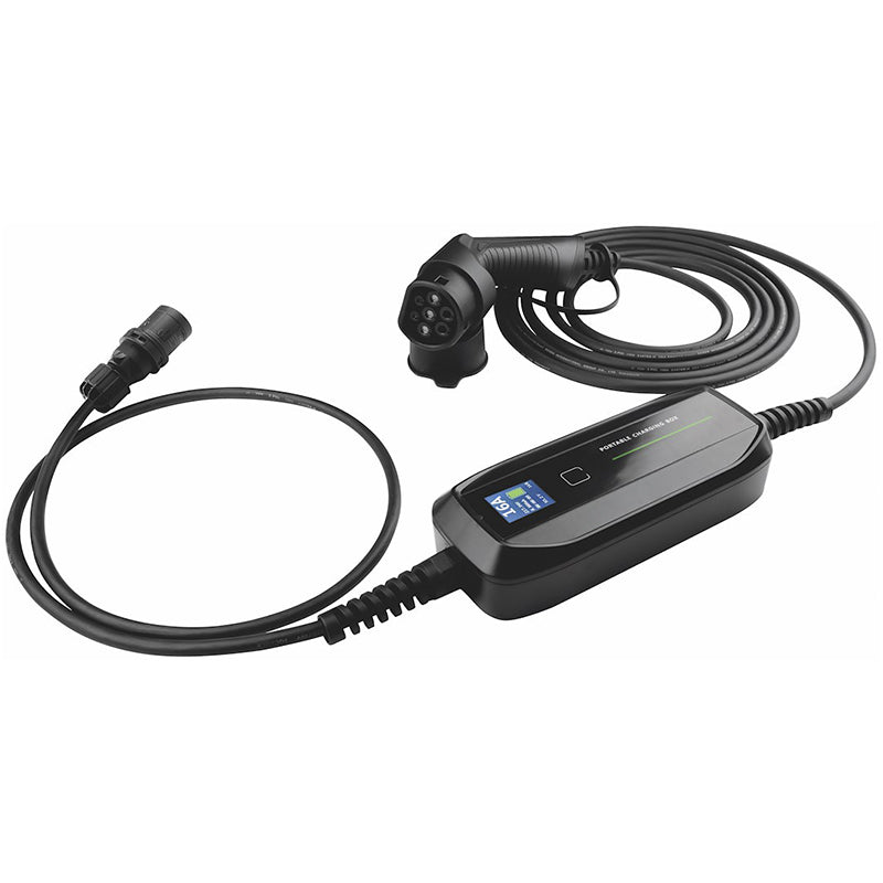 Transportabel ladestation type 2, 10/16A, 2,3/3,7kW - 5 meter