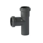 40 mm x 87° Grenrør afløb PP grå