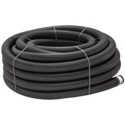 Uponor 92/80 mm PE-drænrør med 1,2 x 6,5 mm slids, 50 m, sort