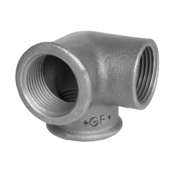 3/4" Galvaniseret vinkel med sideudløb