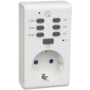 Timer stikkontakt 15m-30m-60m-2h-4h-6h