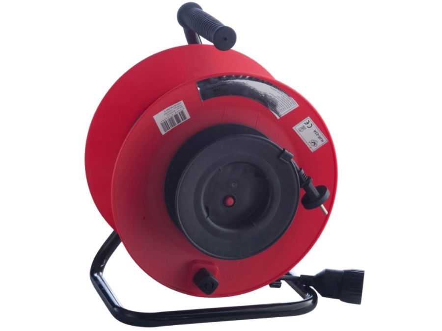 Kabeltromle - 1 x DK u. jord, 230V, IP20 (25m)