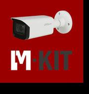 VIDEO-KIT 4 kanal NVR + 2TB-HDD PoE 4 x 5MP Bullet hvid 2,8 mm IR