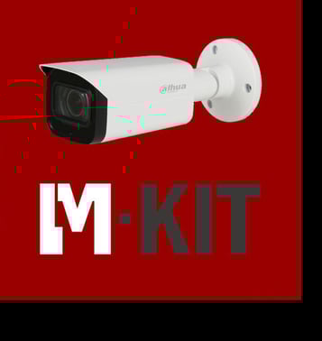 VIDEO-KIT 4 kanal NVR + 2TB-HDD PoE 4 x 5MP Bullet hvid 2,8 mm IR