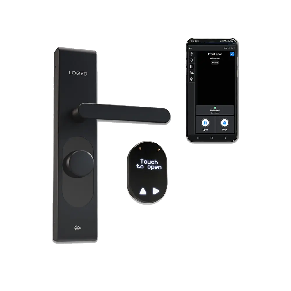 SHELLY LOQED TOUCH SMART LOCK BLACK