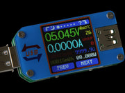 USB spænding-/strømtester m. LCD display, Bluetooth
