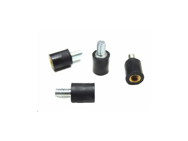Afstandsstykke m. vibrationsdæmp - M3, han/hun, 7mm (4 stk.)