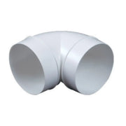 Rund Ø125 bøjning 90 grader