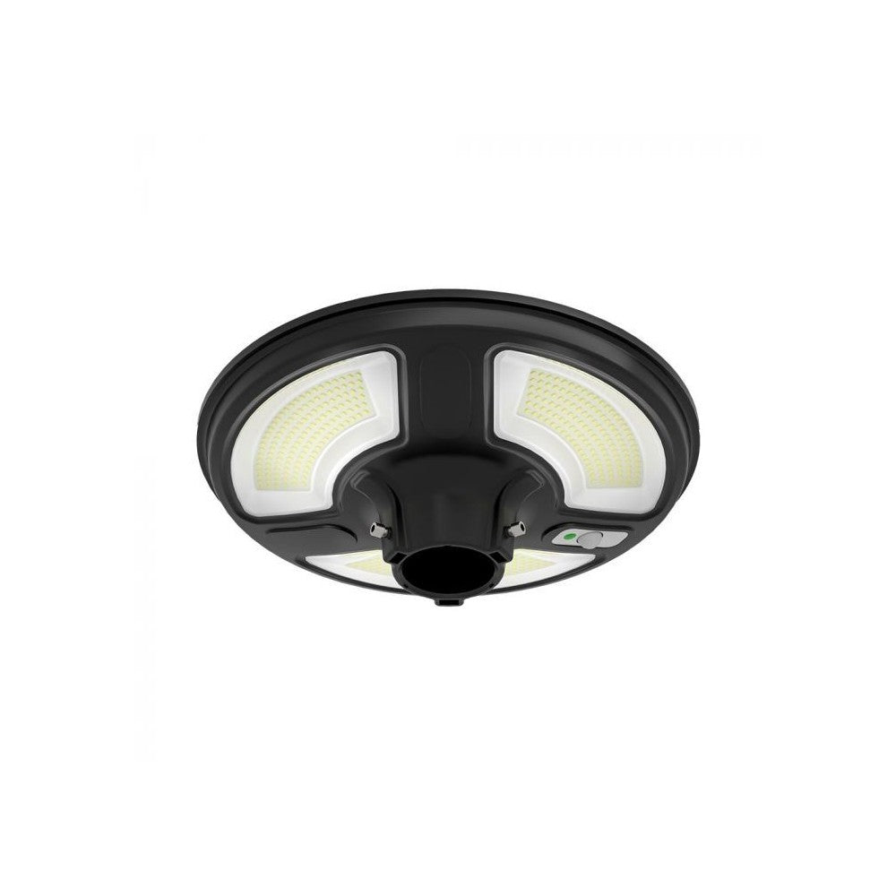 V-Tac 7.5W Solcelle Havelampe LED - Sort, Ø42 cm, med solcelle, sensor og IP65