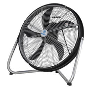 Gulvventilator Yucon II sølv/sort Ø50cm