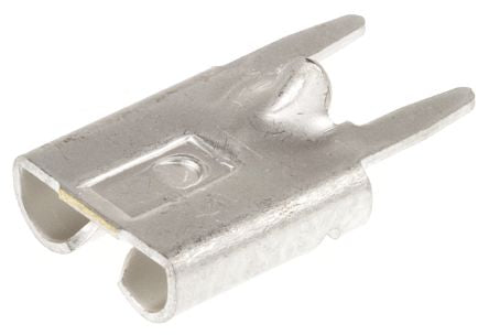 Uisoleret spadefatning - 6,3mm hun, Printben (10 stk.)