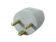 Stikprop - 230V m. DK jord, aflastningsbøjle, Grå