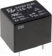 Miniature relæ - 5VDC / 15A, 1 x skifte (SPDT)