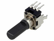 Potentiometer, printmont. - 10kOhm lin. ±20%, 6mm D-aksel