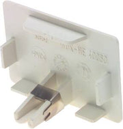 WDK ENDESTYKKE 60X90 MM HVID RAL 9010