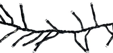 Cluster lyskæde 300LED 5M 31V IP44 PVC (u/trafo)