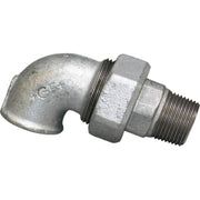 3/4" Galvaniseret vinkelunion muffe/nippel