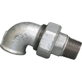 3/4" Galvaniseret vinkelunion muffe/nippel