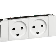 STIKKONTAKT DANSK STANDARD 2P+J DOBBELT