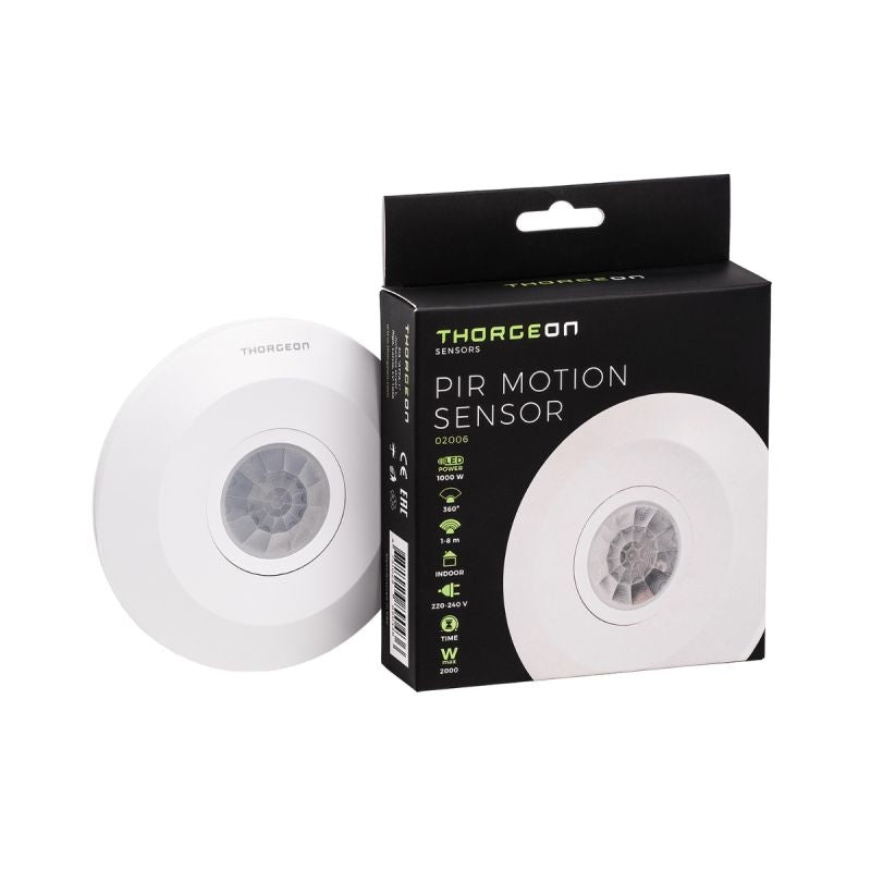 360° slim bevægelsessensor IP20 - hvid