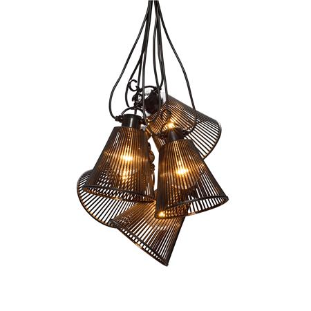 10 LYS LYSKÆDE EKSTRA E27 SORT 24V DÆMP